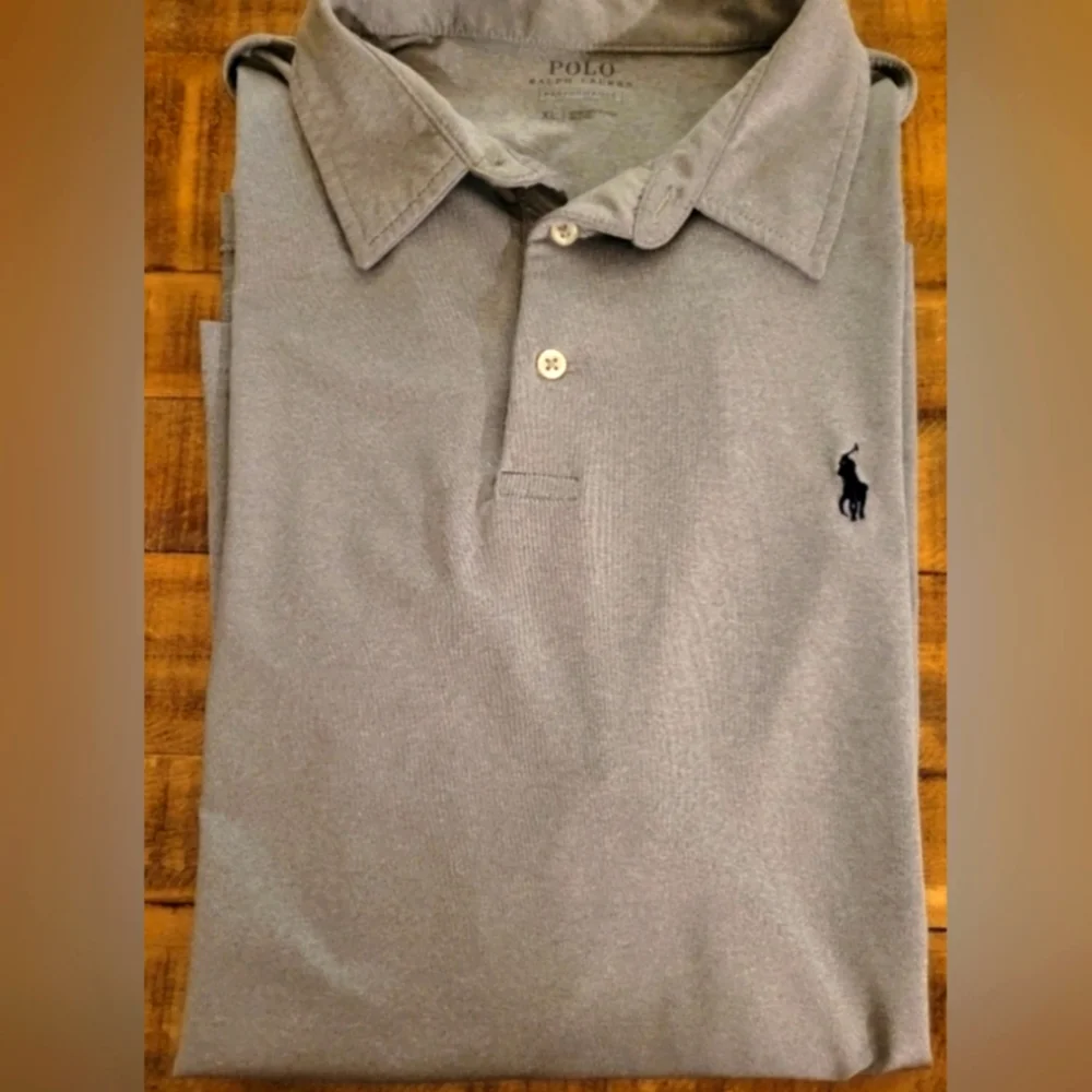 Ralph Lauren Pima Soft Grey Polo Shirt Size XL NWOT - Picture 2 of 11